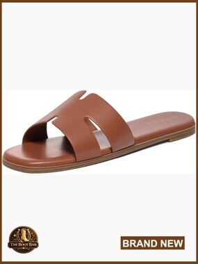 Women's Flat Sandals Slip On Slides Open Toe Casual Summer Comfortable